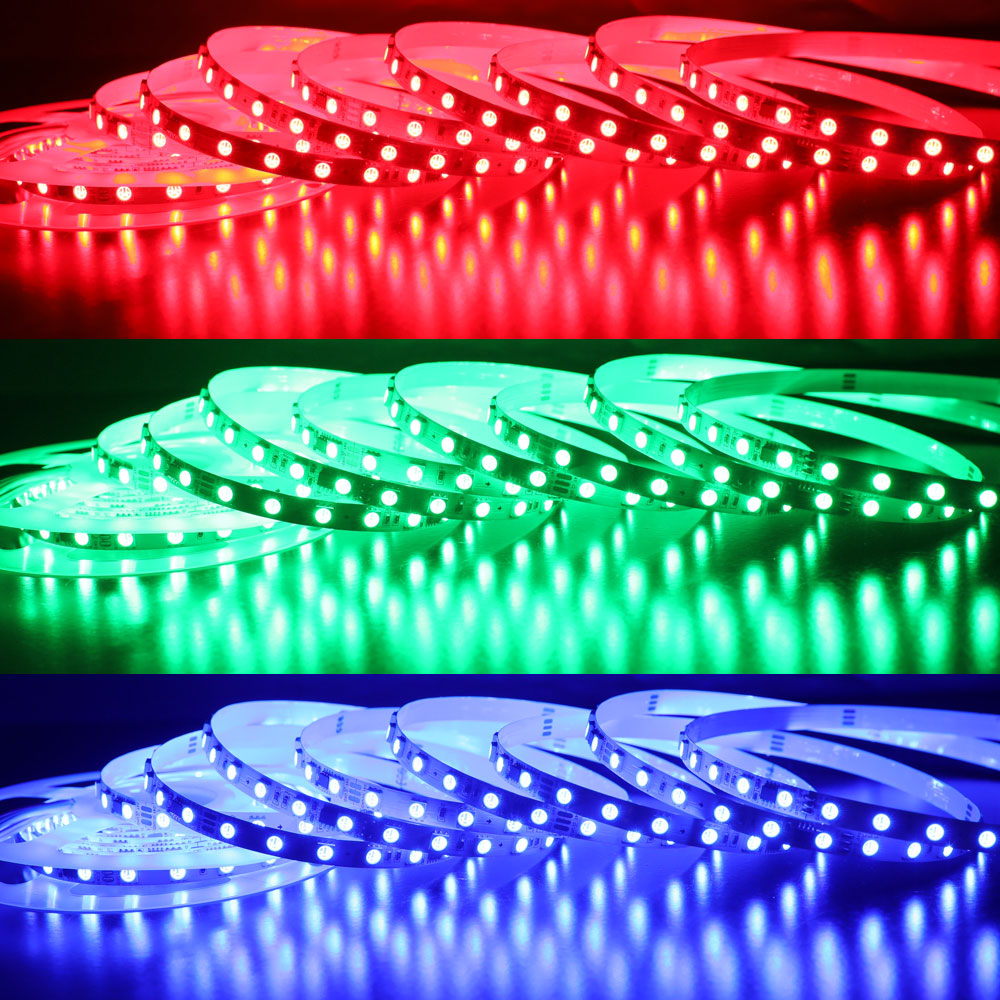 WS2811 DC24V SMD5050 72LEDs/m 8mm Flexible Addressable RGB LED Strip Light 5m/16.4ft WS2811 DC24V SMD5050 72LEDs/m 8mm Flexible Addressable RGB LED Strip Light 5m/16.4ft
